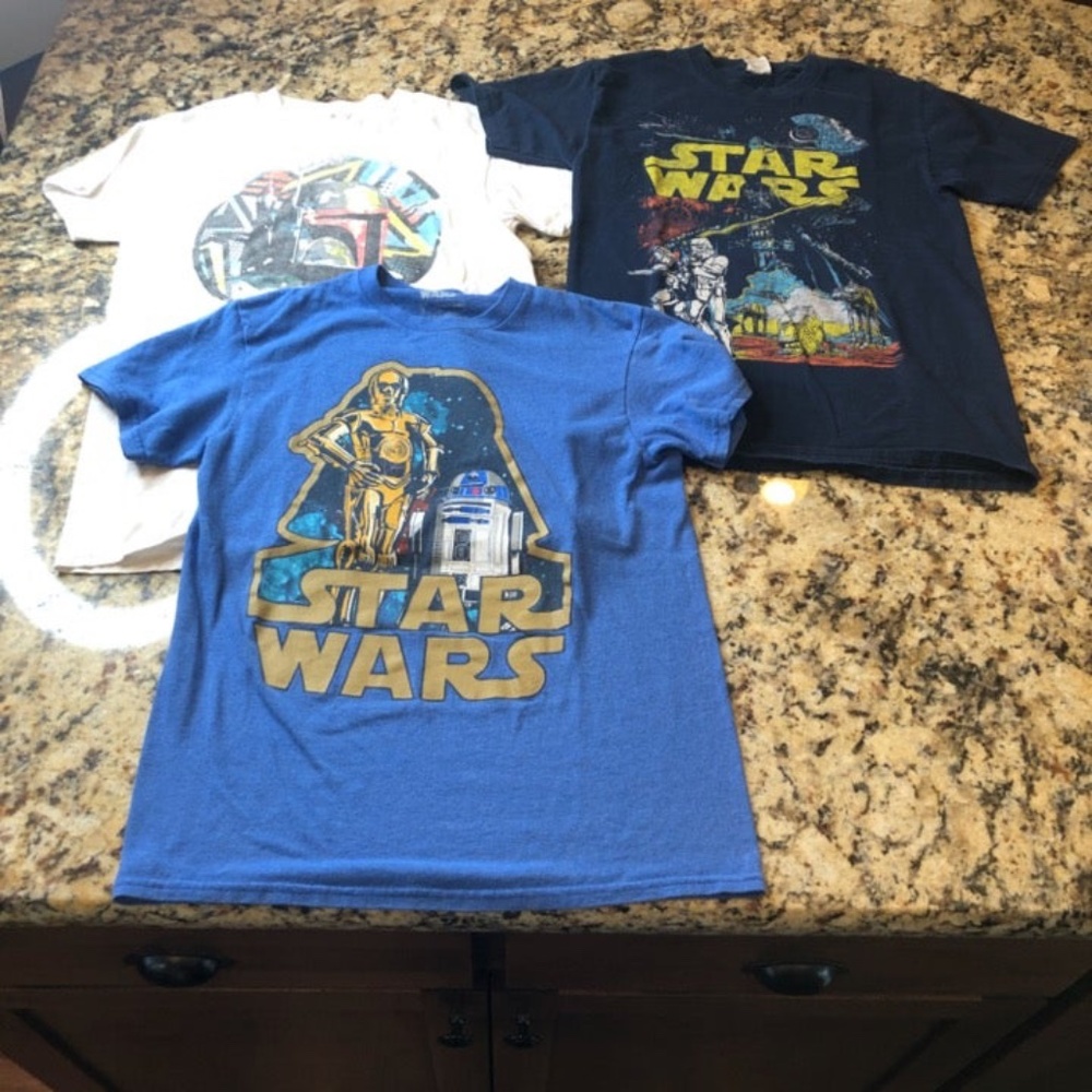 Star Wars Graphic T-Shirt Bundle of 3 Size Small